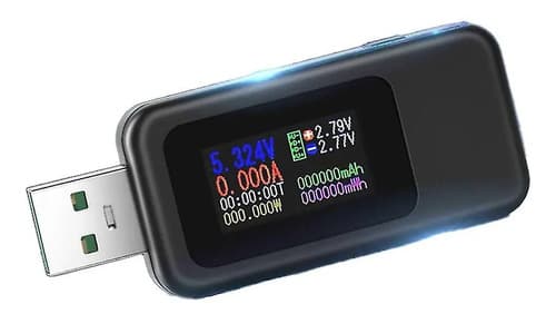Tester Kws-mx18 Usb 10 En 1 Voltaje, Amperaje, Tiempo 4-30v