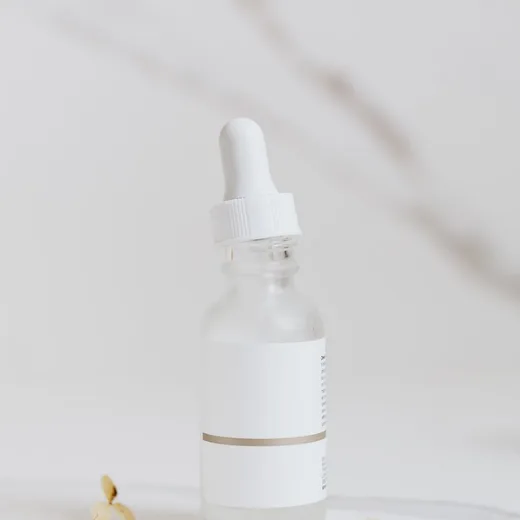 Frasco de sérum del ejemplo