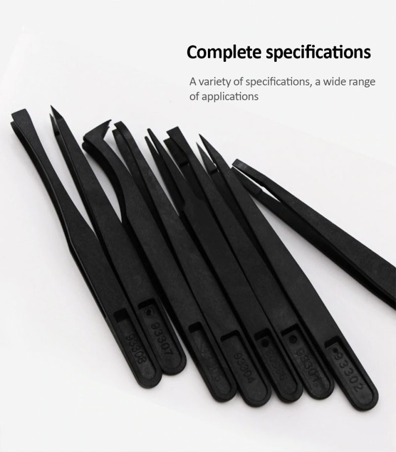 8 Pinzas PlÃ¡sticas Resistente Al Calor Tweezers AntiestÃ¡tico