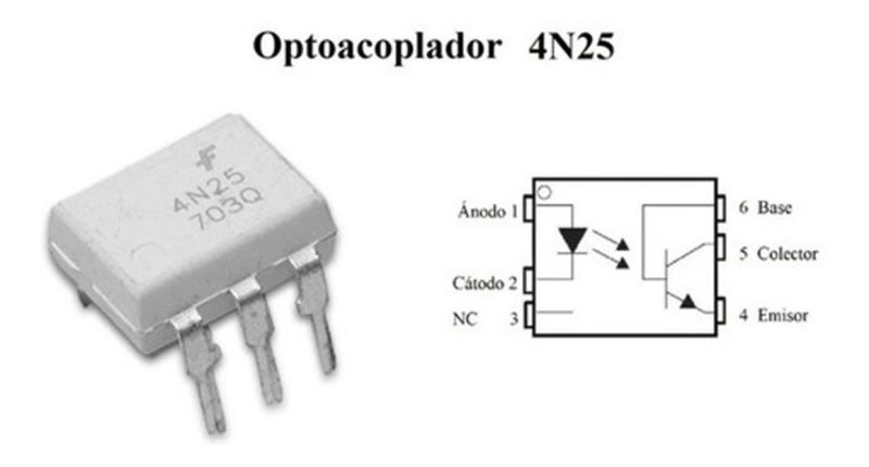 4n25 Circuito Integrado 4n25 4n25m Dip6 Phototransistor - Image 2