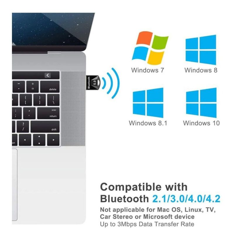 Adaptador Usb Bluetooth 5,0 Dongle Para Pc Ordenador - Image 7