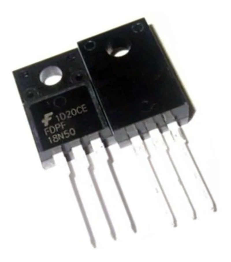 2 X Fdpf 18n50 Fqpf Transistor Mosfet N 500v 18a To-220f