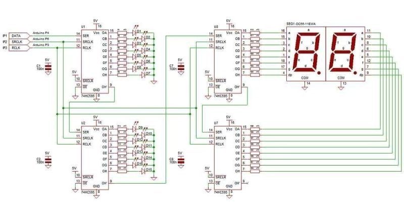 10 X Sn74hc595n Hc595 Hc-595 74hc595 Shift Register Dip16 - Image 4