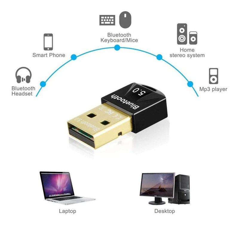 Adaptador Usb Bluetooth 5,0 Dongle Para Pc Ordenador - Image 3