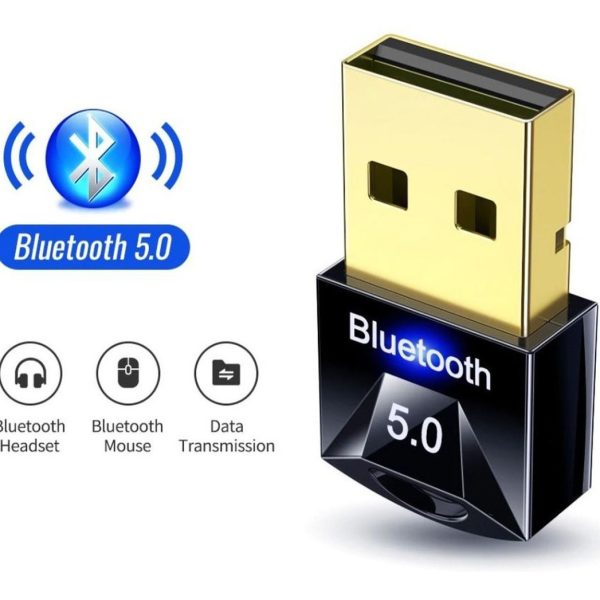 Adaptador Usb Bluetooth 5,0 Dongle Para Pc Ordenador