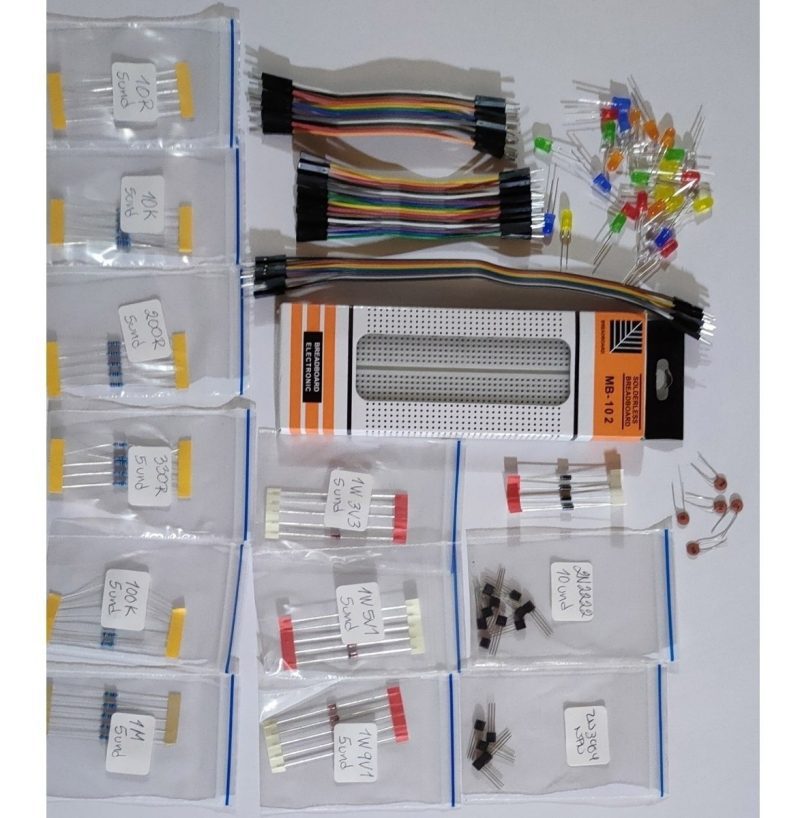 Kit Electronico Protoboard Grande + 140 Piezas Para Arduino - Image 2