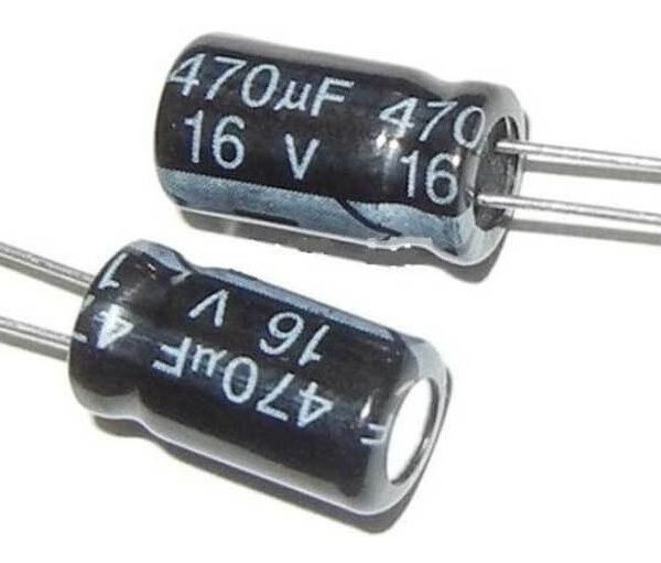 5x Condensador Capacitor 470uf 16v Alta Precision 105 Grados