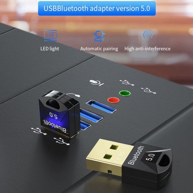 Adaptador Usb Bluetooth 5,0 Dongle Para Pc Ordenador - Image 2