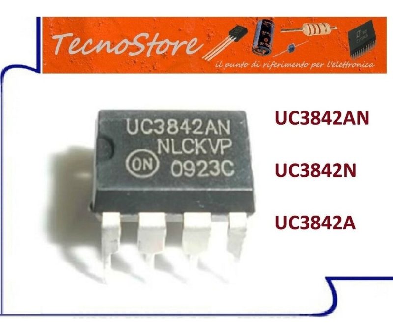 Uc3842 Uc3842a Uc3842an Pwm Controlador Dc Dc Dip-8 Original - Image 2