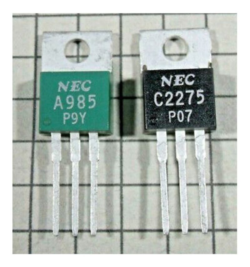 2sa985-p/a985 + 2sc2275-p/c2275 Nec To-220 X Par - Image 2
