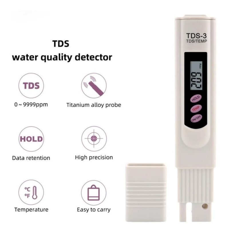 2 X Tds-3 Meter Temp Ppm Digital Lcd Tester Calidad Del Agua - Image 6