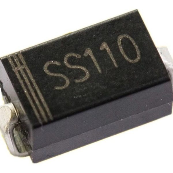 2 X Ss110 Do-214aa Smd Diode Schottky 1a 100v