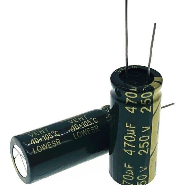 Capacitor Condensador 470uf 250v Electrolitico