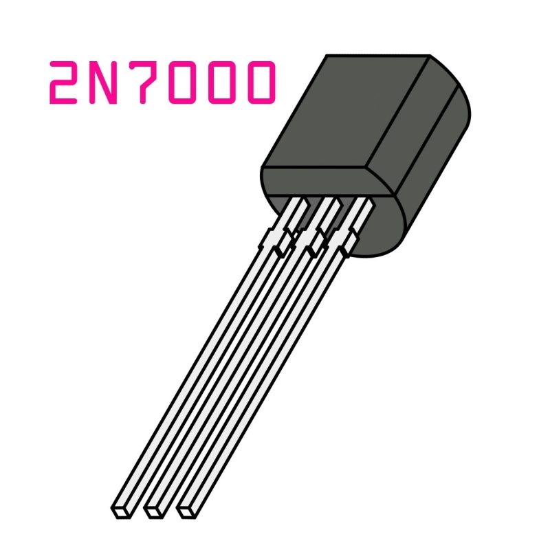 10 X 2n7000 2n 7000 Transistor Mosfet N Field 60v - Image 2