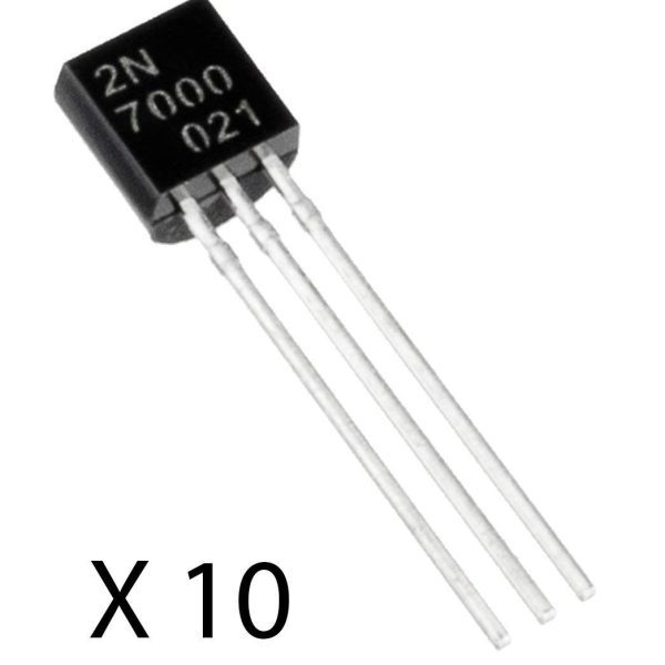 10 X 2n7000 2n 7000 Transistor Mosfet N Field 60v