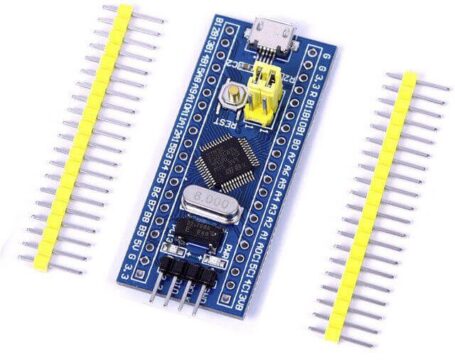 stm32 blue pill 455x360 - Que es un microcontrolador ? Tipos, Usos y Historia