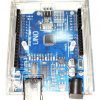 Arduino Uno R3 Atmega328p+caja De Acrilico+cable Usb+pines