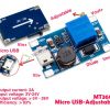 2 X Módulo Elevador De Voltaje Mt3608 Dc Step Up + Usb C