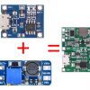 Modulo Tp4056 Cargador 18650 27v Boost Stepup Arduino Ups