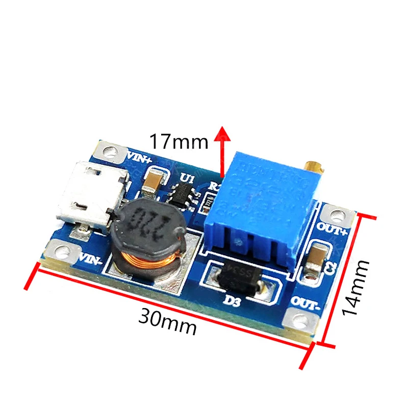 mt3608 dc dc step up converter booster power supply module USB 03 - El Modulo Elevador de Voltaje MT3608 sus usos y beneficios