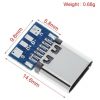 2 Pack X Conector Usb Tipo C Hembra Pcb Proyectos Diy
