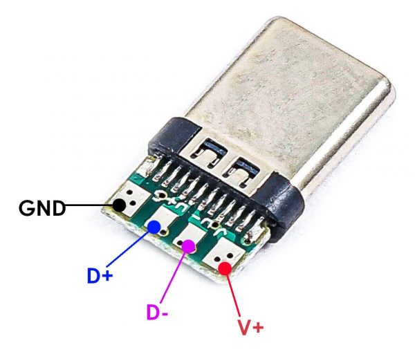 Conector Usb Tipo C Hembra Y Macho Pcb Proyectos Diy