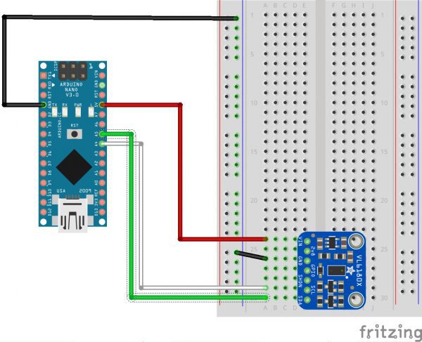 Sensor De Distancia Vl6180x Vl6180 I2c 3,3v 5v