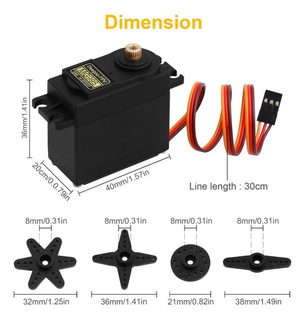 Motor Servo Towerpro Mg995 Linea Premium Engranaje Metalicos