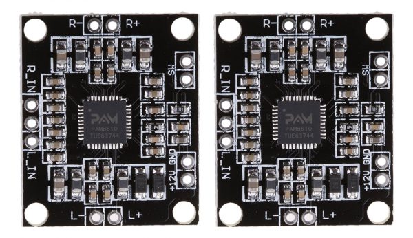 2 Unidades De Pam8610 Amplificador 10 Watts Stereo