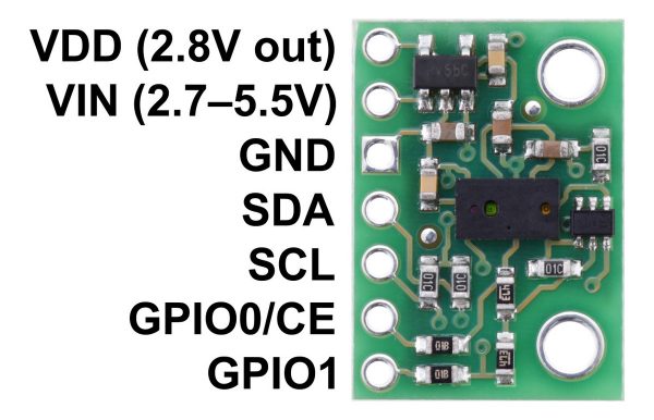 Sensor De Distancia Vl6180x Vl6180 I2c 3,3v 5v