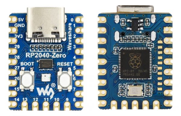 Raspberry Pi Pico Rp2040 Zero Con Pines Sin Soldar Usb C