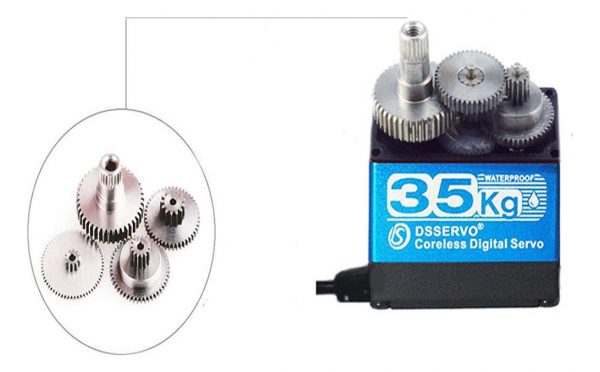 Servomotor Digital Ds3235 35 Kg De Torque Impermeable 180g