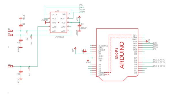 Conversor Adc Ads1118 De 16 Bits Spi Y Sensor De Temperatura