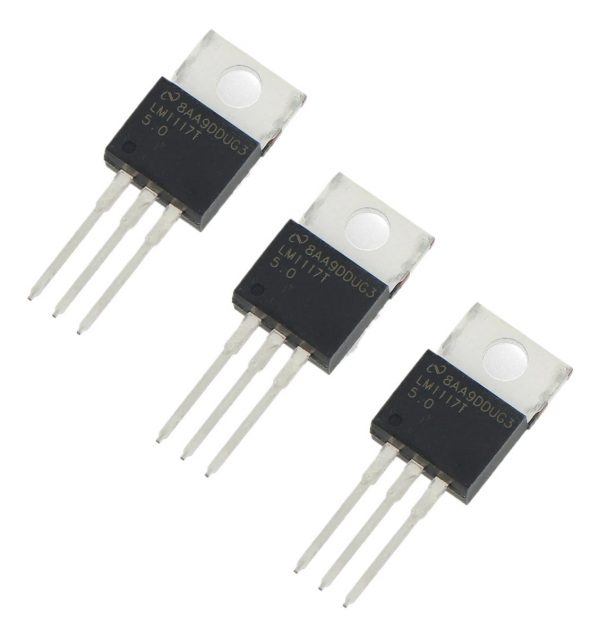 3 Pack X Regulador Fijo Positivo Lm1117 5.0v 0.8a To-220