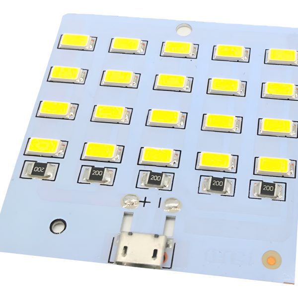 Matriz De Led Blanco Frio 5x4 5730 20 Leds 5v Usb C