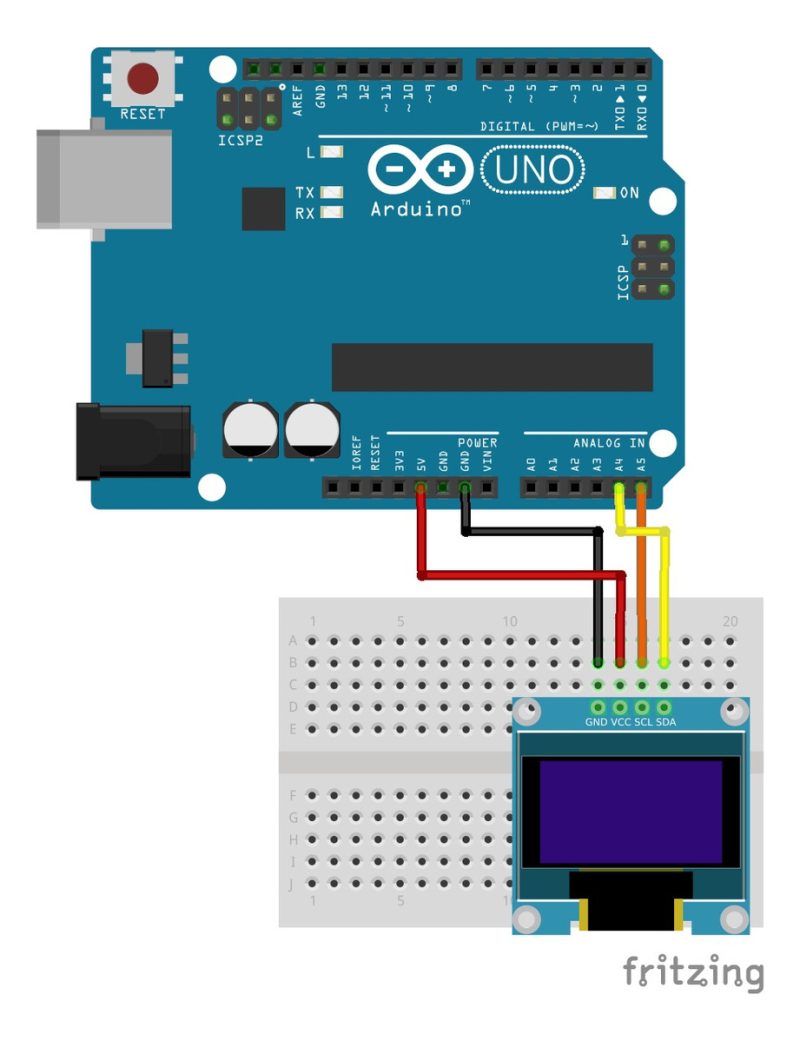 Display Oled 0.96 Azul Amarillo 128x64 I2c Ssd1306 Arduino - Image 6