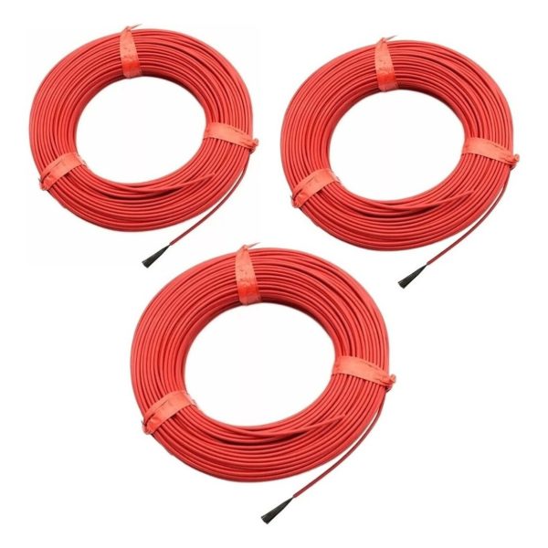 3 X Resistencias De Silicona Para Incubadora 100w 5metros
