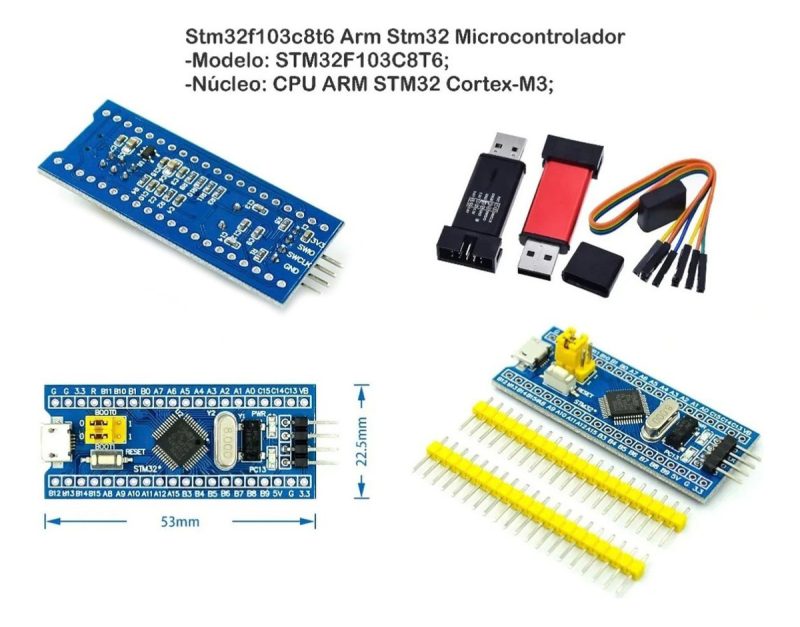 Placa De Desarrollo Stm32 Stm32f103c8t6 + Stlink St-link V2 - Image 3