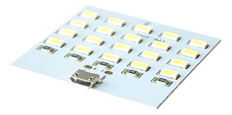 Matriz De Led Blanco Frio 5x4 5730 20 Leds 5v Usb C - Image 4