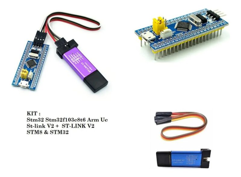 Placa De Desarrollo Stm32 Stm32f103c8t6 + Stlink St-link V2 - Image 4