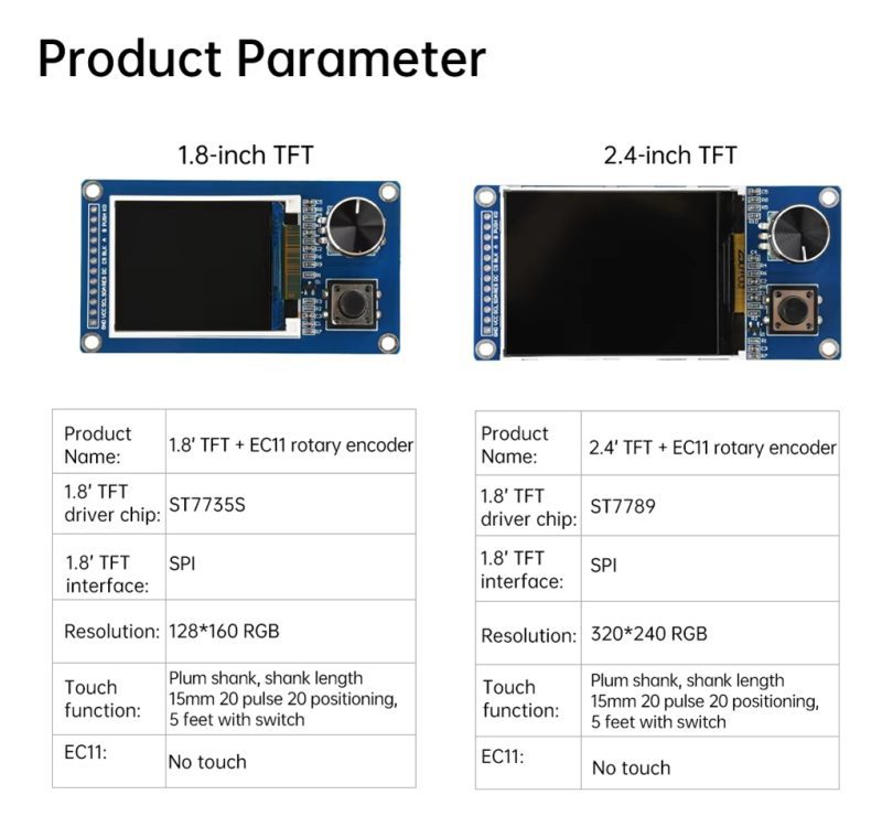 MÃ³dulo Pantalla Oled 2.4 Aitrip Con Codificador Ec11 - Image 2