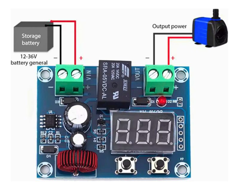 Modulo De ProtecciÃ³n De Voltaje Xh-m609 24v Dc 12v Circuito - Image 3