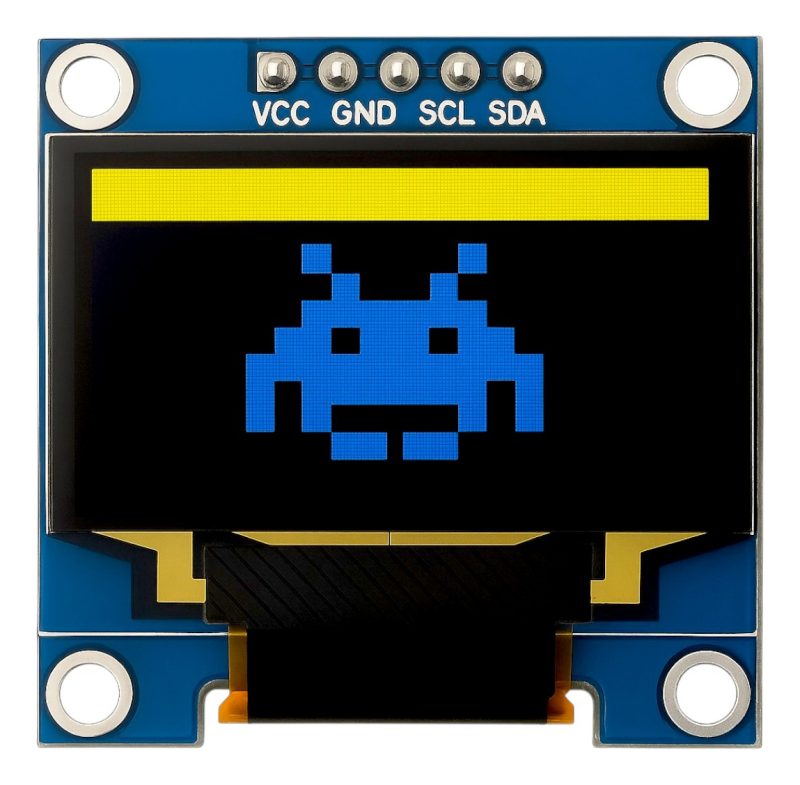 Display Oled 0.96 Azul Amarillo 128x64 I2c Ssd1306 Arduino