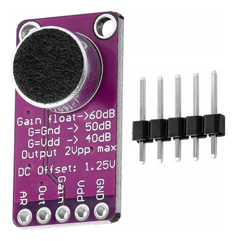 Modulo MicrÃ³fono Con Amplificador Max9814 Ganancia Ajustable