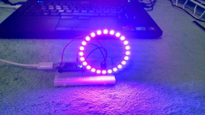 Anillo 24 Leds Rgb 5050 Ws2812 Neopixel Ring 66mm X 52.5mm - Image 8