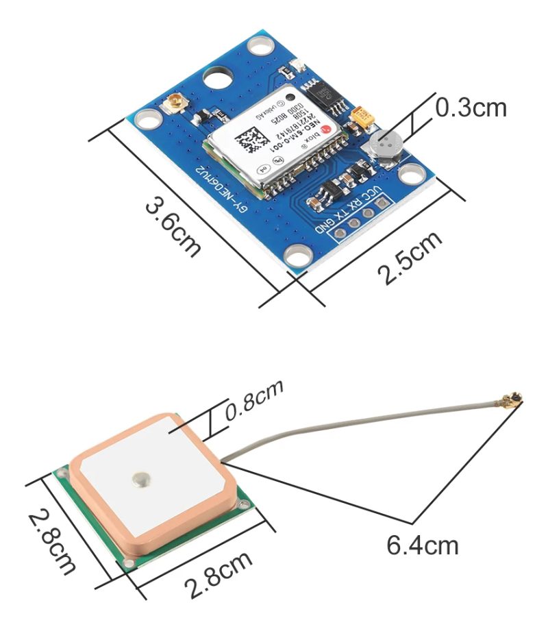 Modulo Gps Gy-neo6mv2 Con Antena Gy Neo 6mv2 Arduino Esp32 - Image 2