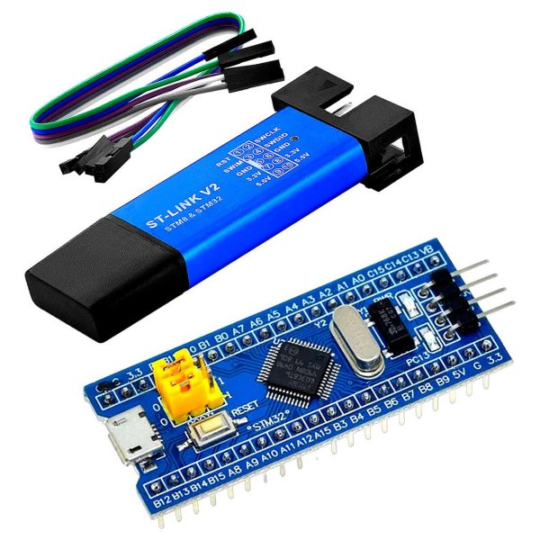 Bluepill Stm32f103c8t6 Soldada Chip 100% Original+ Stlink V2
