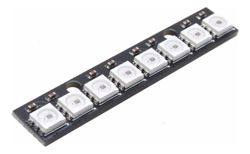 2x Barra 8 Leds Rgb 5050 Ws2812 Neopixel Cjmcu Arduino Esp32