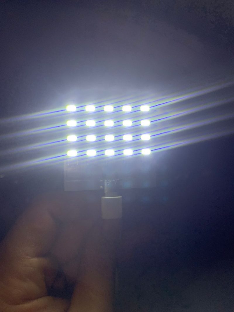 Matriz De Led Blanco Frio 5x4 5730 20 Leds 5v Usb C - Image 9