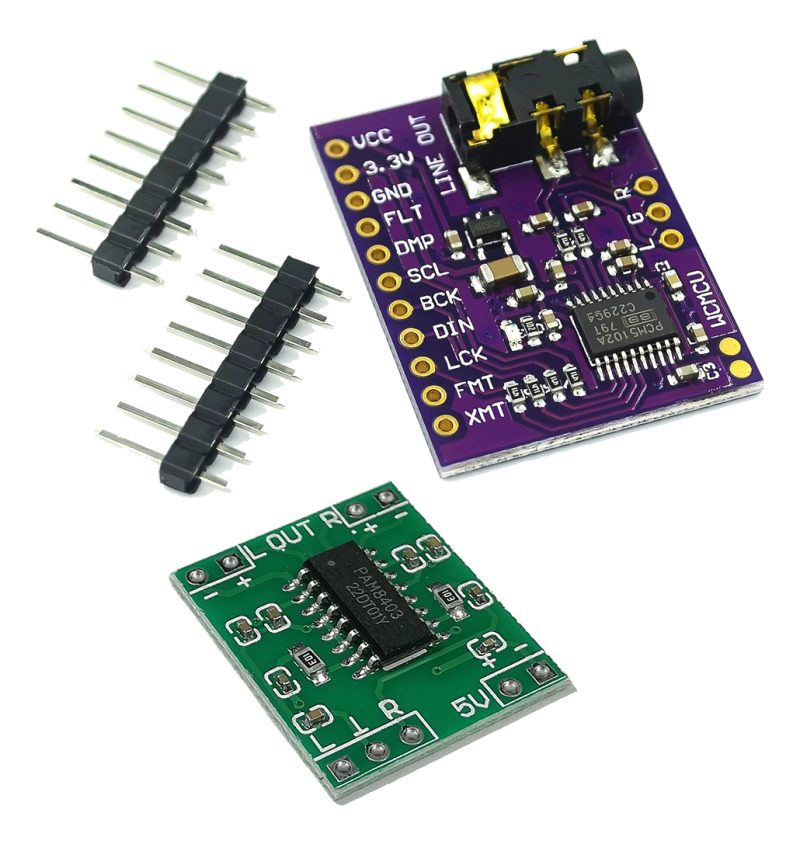 Modulo Dac Pcm5102 I2s Hifi Esp32 Arduino + Pam8403 Gratis